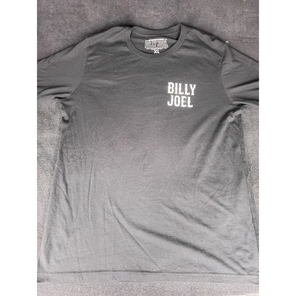 Billy Joel The Piano Man In Concert Graphic T-Shirt Mens XL Black Song Titles